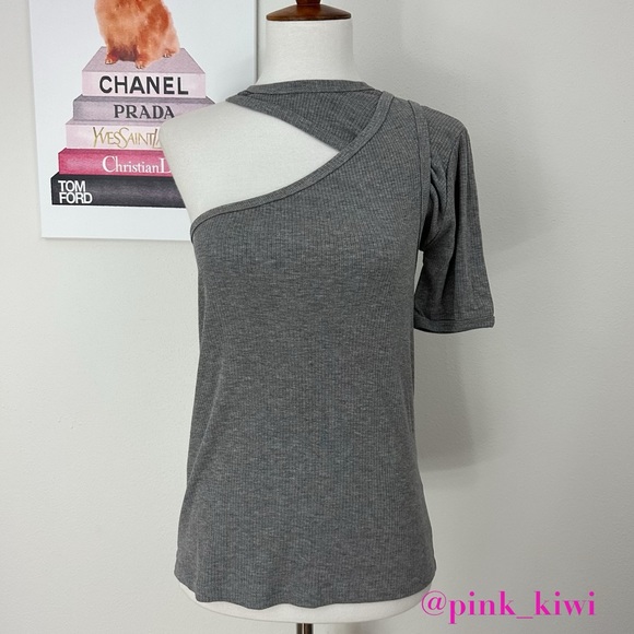 RtA Tops - RtA Azalea Ribbed Cutout Top
